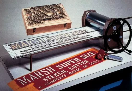 Marsh Manual Stencil Machine for 1 Characters
